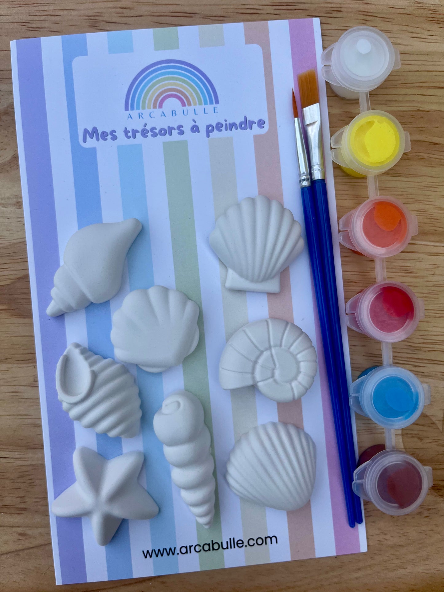 Kit créatif - Coquillages à peindre