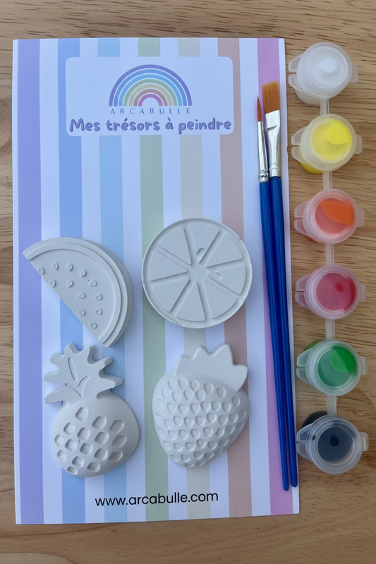 Kit créatif - Mes fruits à peindre